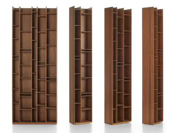 RANDOM WOOD - Modular wood fibre bookcase by MDF Italia - view 3
